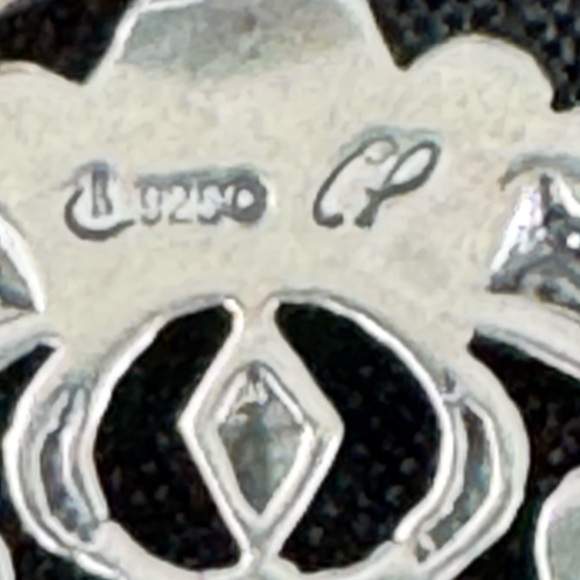 Carolyn Pollack Sterling Squash blossom Necklace vintage new - Picture 6 of 10